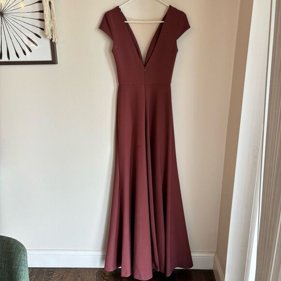 Jenny Yoo Women’s Bridesmaid long Dress Cara in cinnamon rose size 0. Read! - Picture 10 of 12